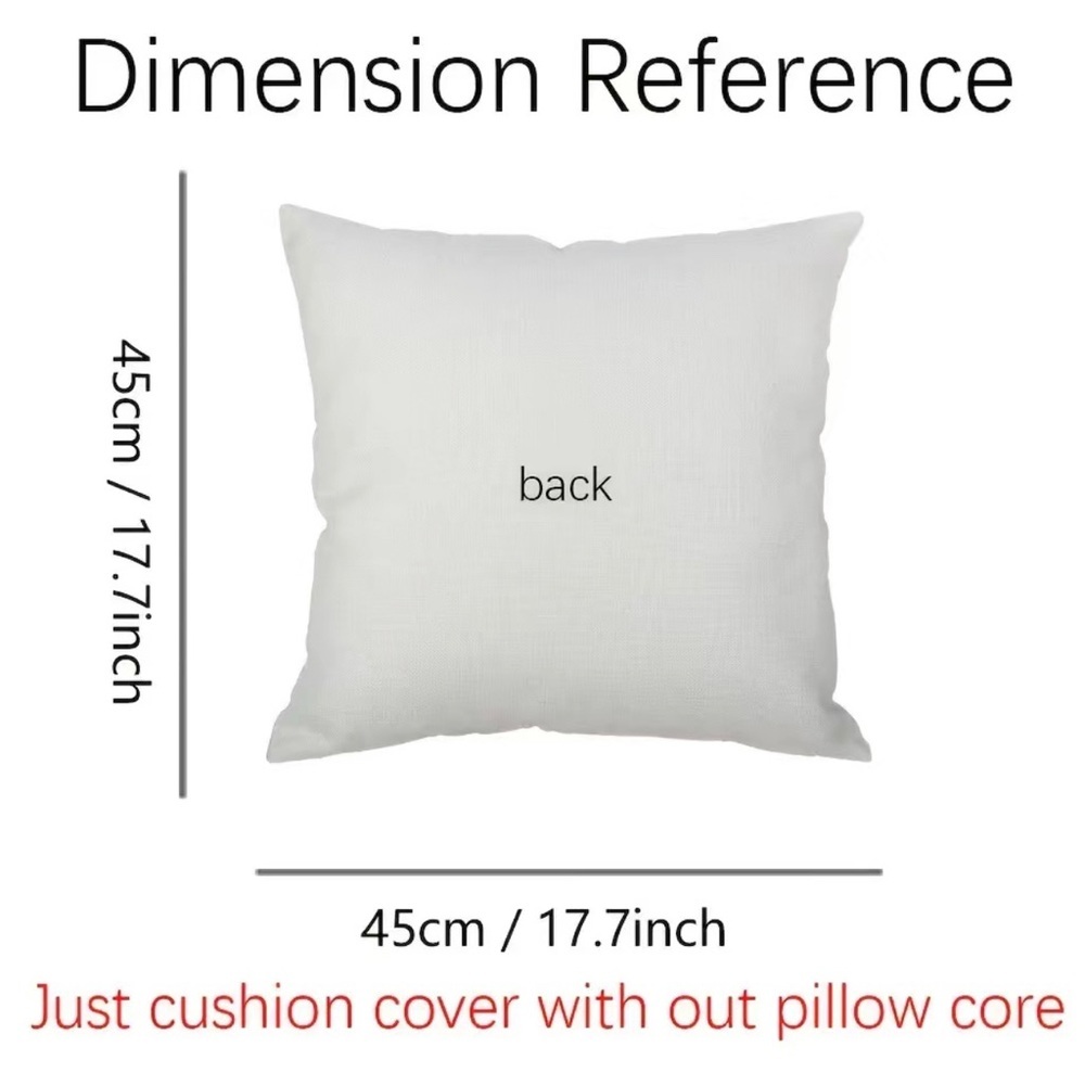4pcs, Family & Home Throw Pillowcase Linen Cushion Cover For Living Room B12 - Picture 4 of 5